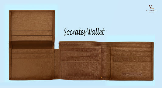 Socrates Wallet - Brown Textured