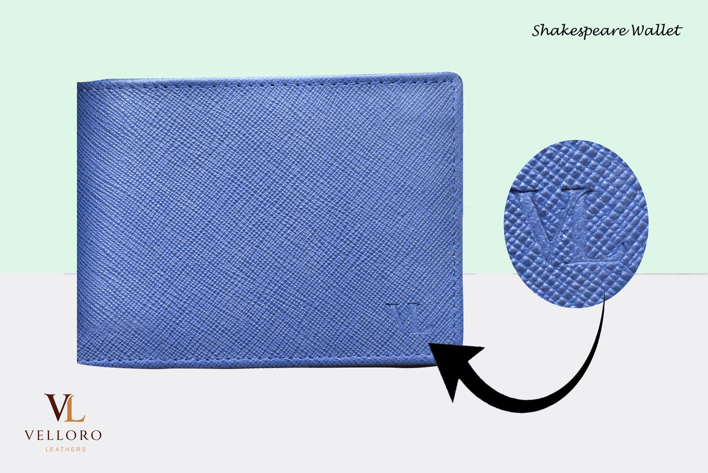Shakespeare Wallet - Blue