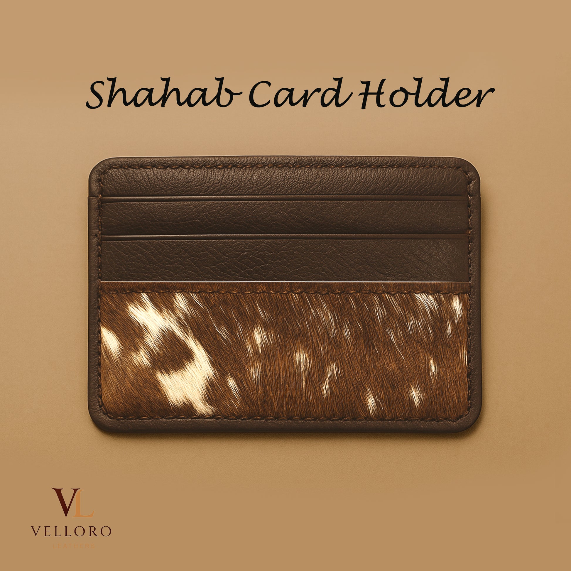 Leather Card Holder, Slim Wallet, Fur Leather Wallet 