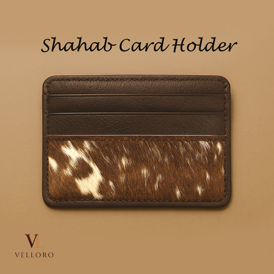 Leather Card Holder, Slim Wallet, Fur Leather Wallet 