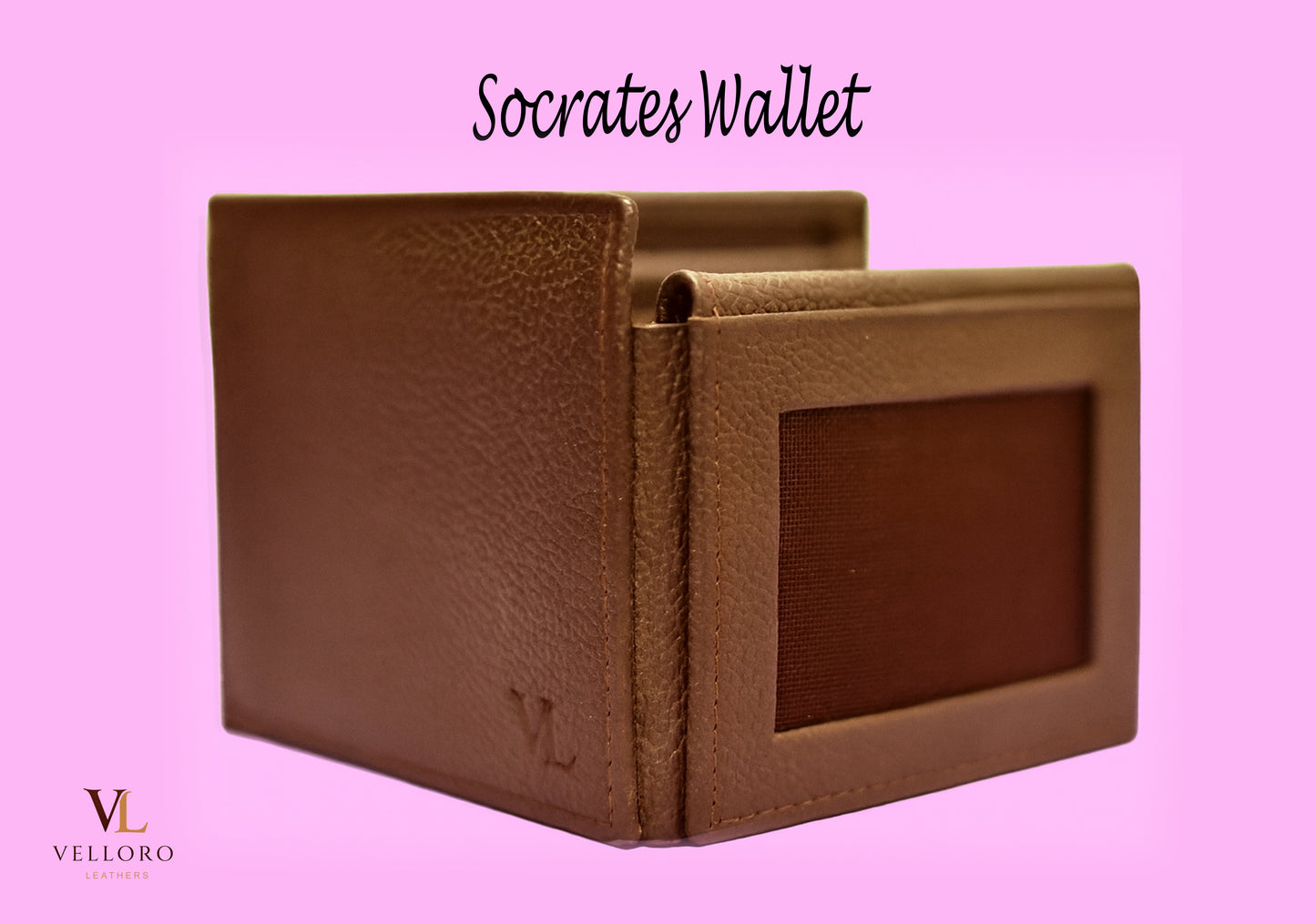 Socrates Wallet - Brown Textured