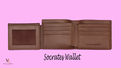 Socrates Wallet - Brown Textured