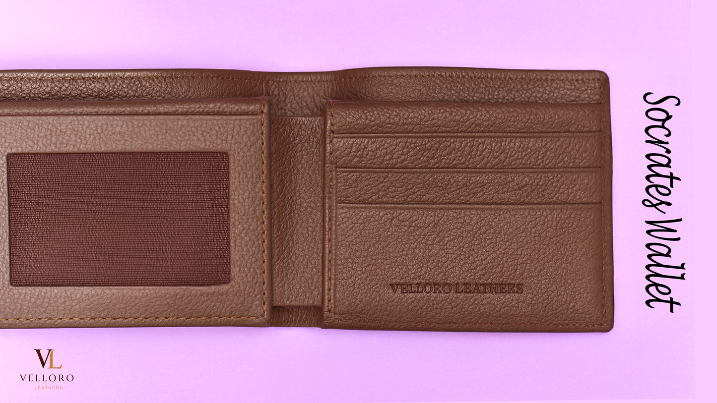 Socrates Wallet - Brown Textured
